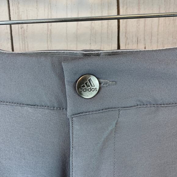 Adidas Gray Three Tapered Regular Fit Golf Pants UPF 50+ Twill Men's Size 32x32 - Picture 9 of 15